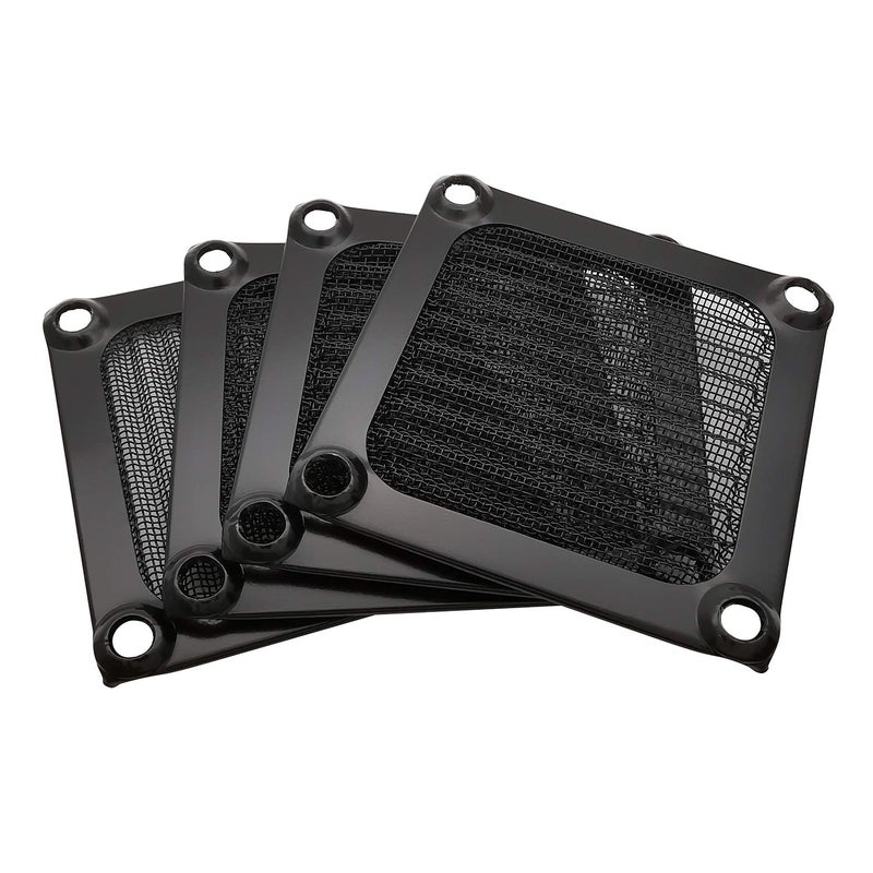 IMSurQltyPrise 60mm Computer Case Fan Filter Grills with Screws, Aluminum Frame Ultra Fine Stainelss Steel Mesh, Black Color - 4 Pack - Image 4